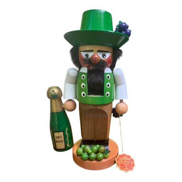 Steinbach Volkskunst Urafent Nutcracker Handmade Germany Chubby Wineseller S1337 - Picture 12 of 16